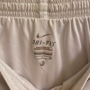 Women’s white Nike shorts. Size Adult small
